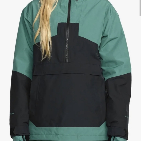 Volcom Jackets & Blazers - Volcom Women's Green and Black Ski Jacket